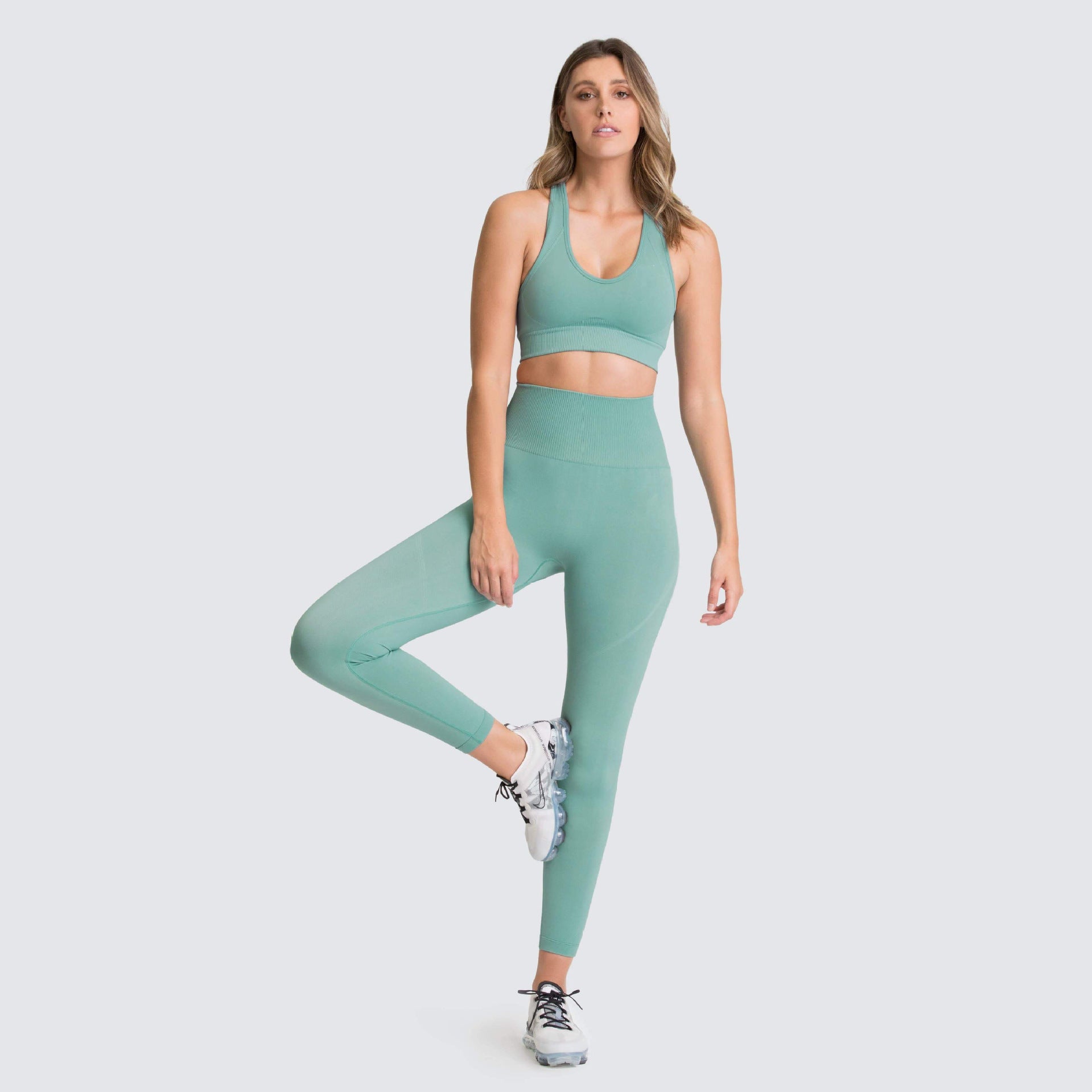 Seamless Gym Set Nylon Woman Sportswear - L&M LIFE PRODUCTS