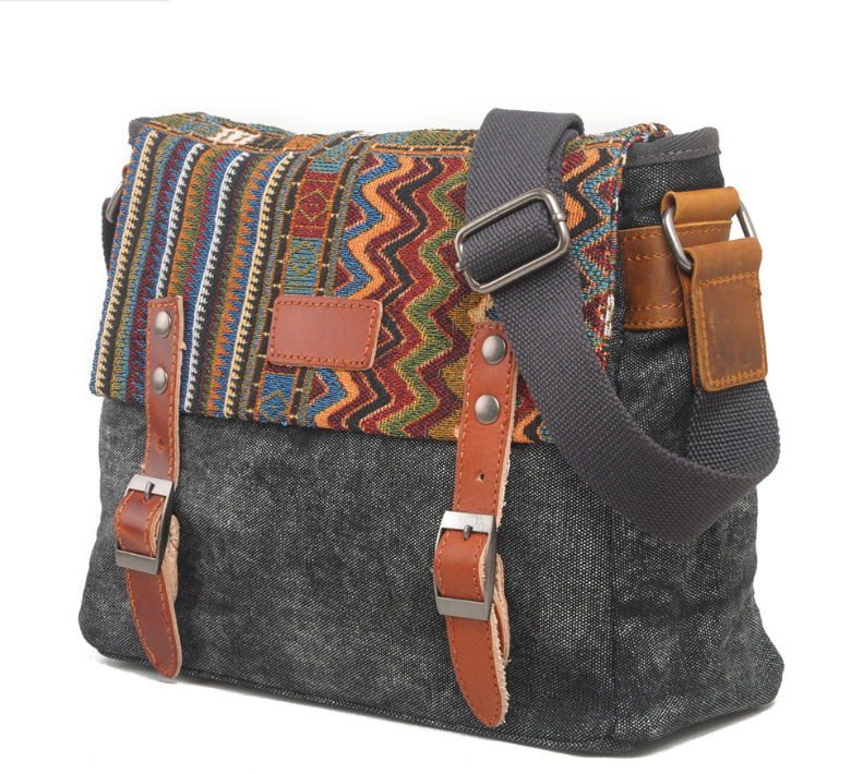 Vintage shoulder bag ethnic style - L&M LIFE PRODUCTS