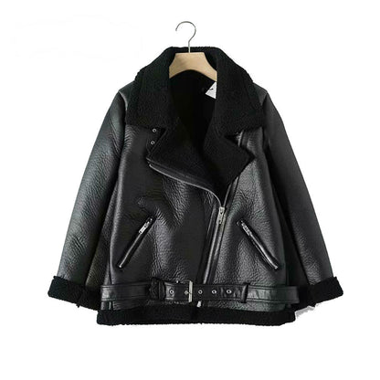 Winter Faux Lamb Leather Jacket - L&M LIFE PRODUCTS