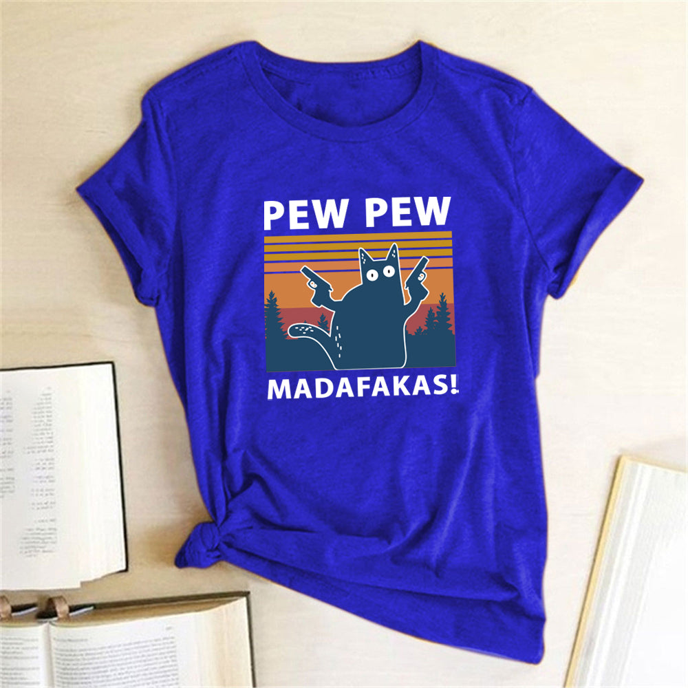 Short Sleeve Pew Maddakas T-Shirt European Size Top - L&M LIFE PRODUCTS