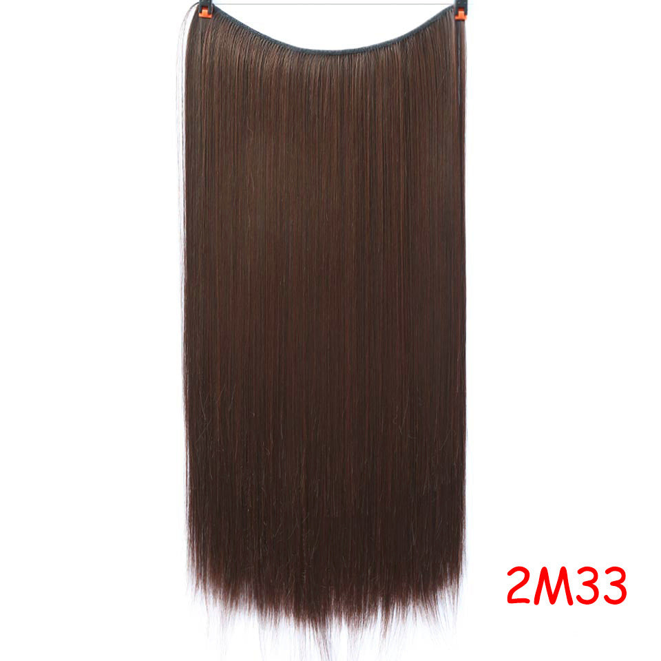 Straight And Curly Hair High Temperature Silk Fish Line Hair Extension Piece - L&M LIFE PRODUCTS