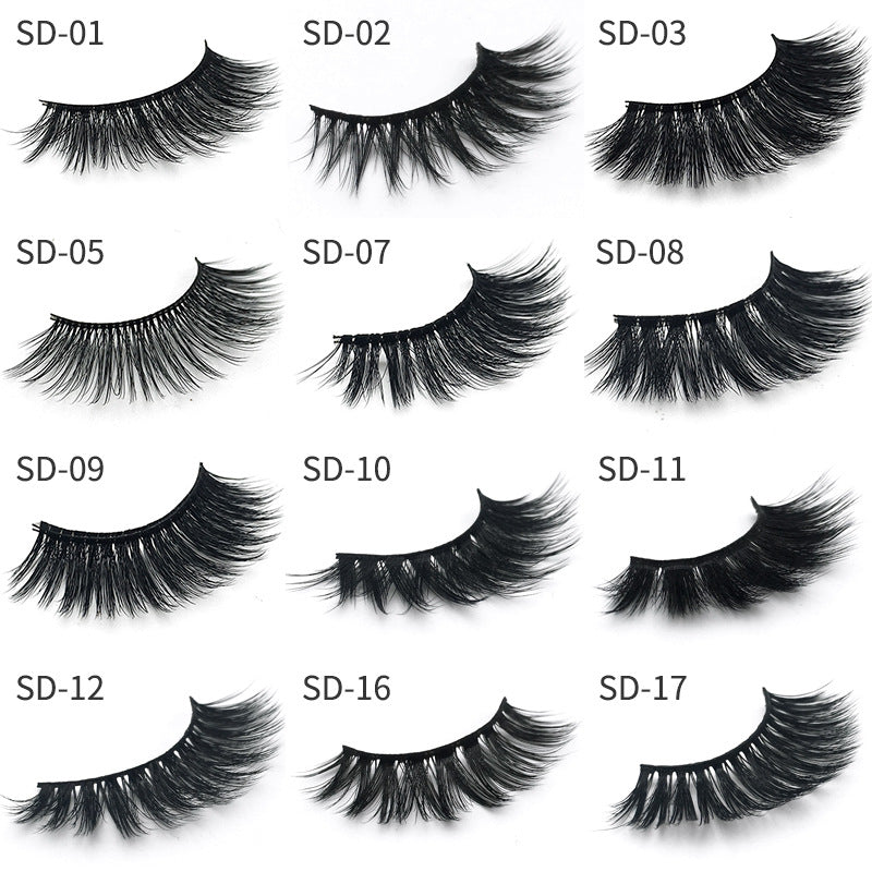 SD exaggerated mink eyelashes 3D stereo 25 dense false eyelashes - L&M LIFE PRODUCTS