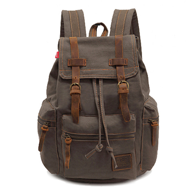 men's backpack vintage canvas backpack - L&M LIFE PRODUCTS