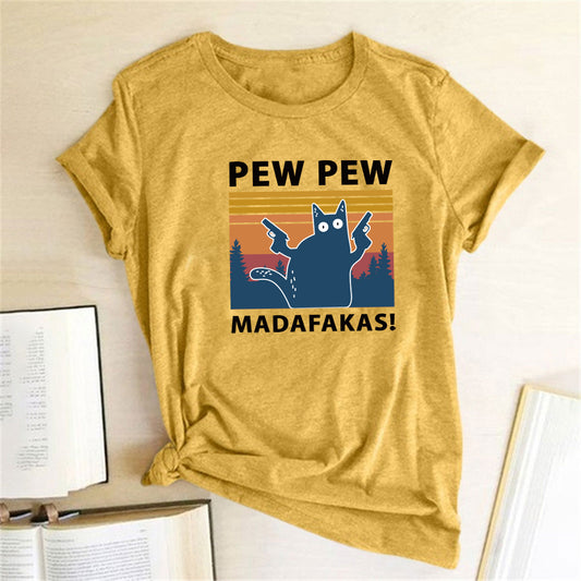 Short Sleeve Pew Maddakas T-Shirt European Size Top - L&M LIFE PRODUCTS