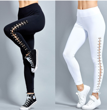 Stretchy  Plus Size Ripped Leggings - L&M LIFE PRODUCTS