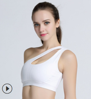 One-shoulder beauty back sports bra sports fitness yoga underwear gathered bra new sexy underwear - L&M LIFE PRODUCTS