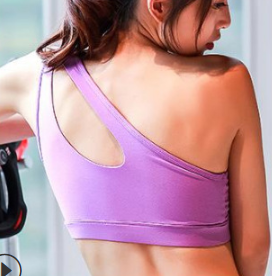 One-shoulder beauty back sports bra sports fitness yoga underwear gathered bra new sexy underwear - L&M LIFE PRODUCTS