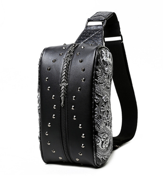 Riveted Leather Gothic Bag - L&M LIFE PRODUCTS