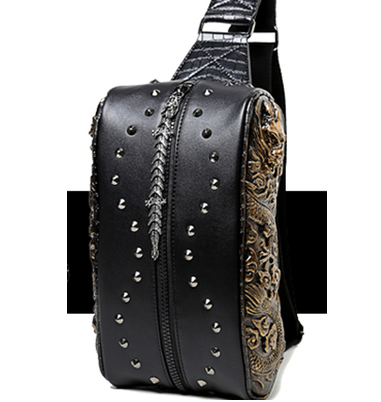 Riveted Leather Gothic Bag - L&M LIFE PRODUCTS