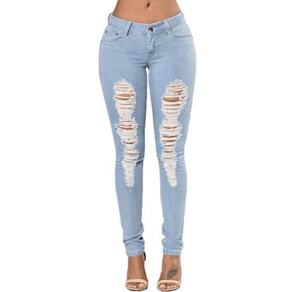 Ripped Jeans For Women 2021 Women Jeans Pencil Pants Denim Jeans - L&M LIFE PRODUCTS