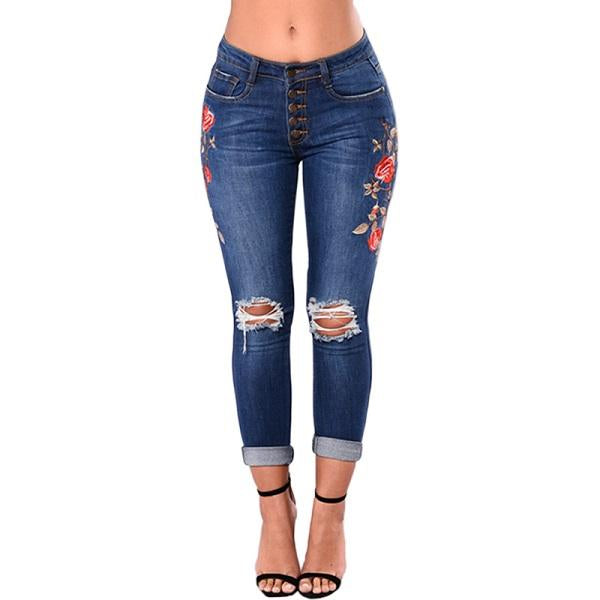 Ripped Jeans For Women 2021 Women Jeans Pencil Pants Denim Jeans - L&M LIFE PRODUCTS