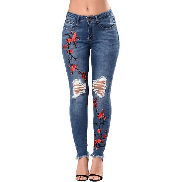 Ripped Jeans For Women 2021 Women Jeans Pencil Pants Denim Jeans - L&M LIFE PRODUCTS