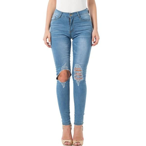 Ripped Jeans For Women 2021 Women Jeans Pencil Pants Denim Jeans - L&M LIFE PRODUCTS