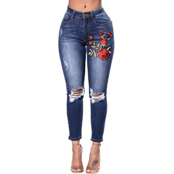 Ripped Jeans For Women 2021 Women Jeans Pencil Pants Denim Jeans - L&M LIFE PRODUCTS