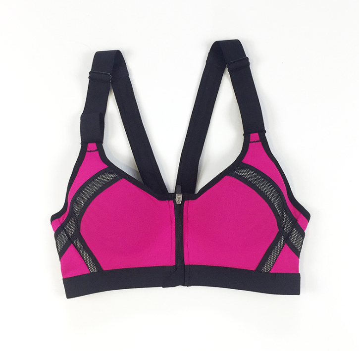 Fashion front zipper sports bra - L&M LIFE PRODUCTS