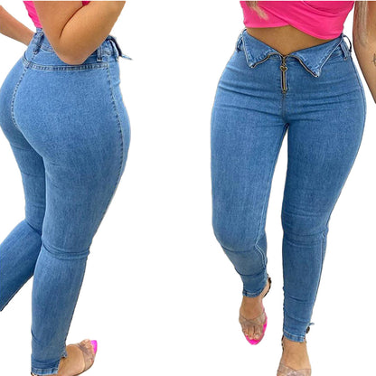 Fashion casual jeans with jeans - L&M LIFE PRODUCTS