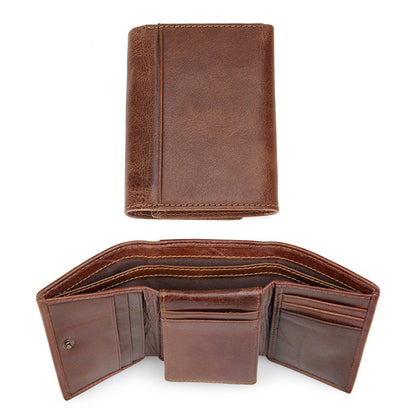 Men's ultra-thin leather wallet - L&M LIFE PRODUCTS