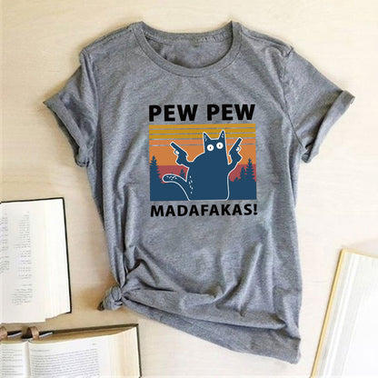 Short Sleeve Pew Maddakas T-Shirt European Size Top - L&M LIFE PRODUCTS