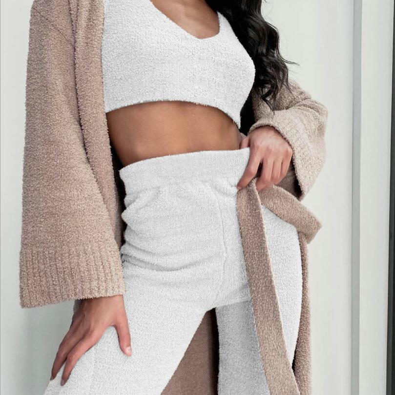 Long Sleeve Crop Tank Top Shorts Pajama Set - L&M LIFE PRODUCTS