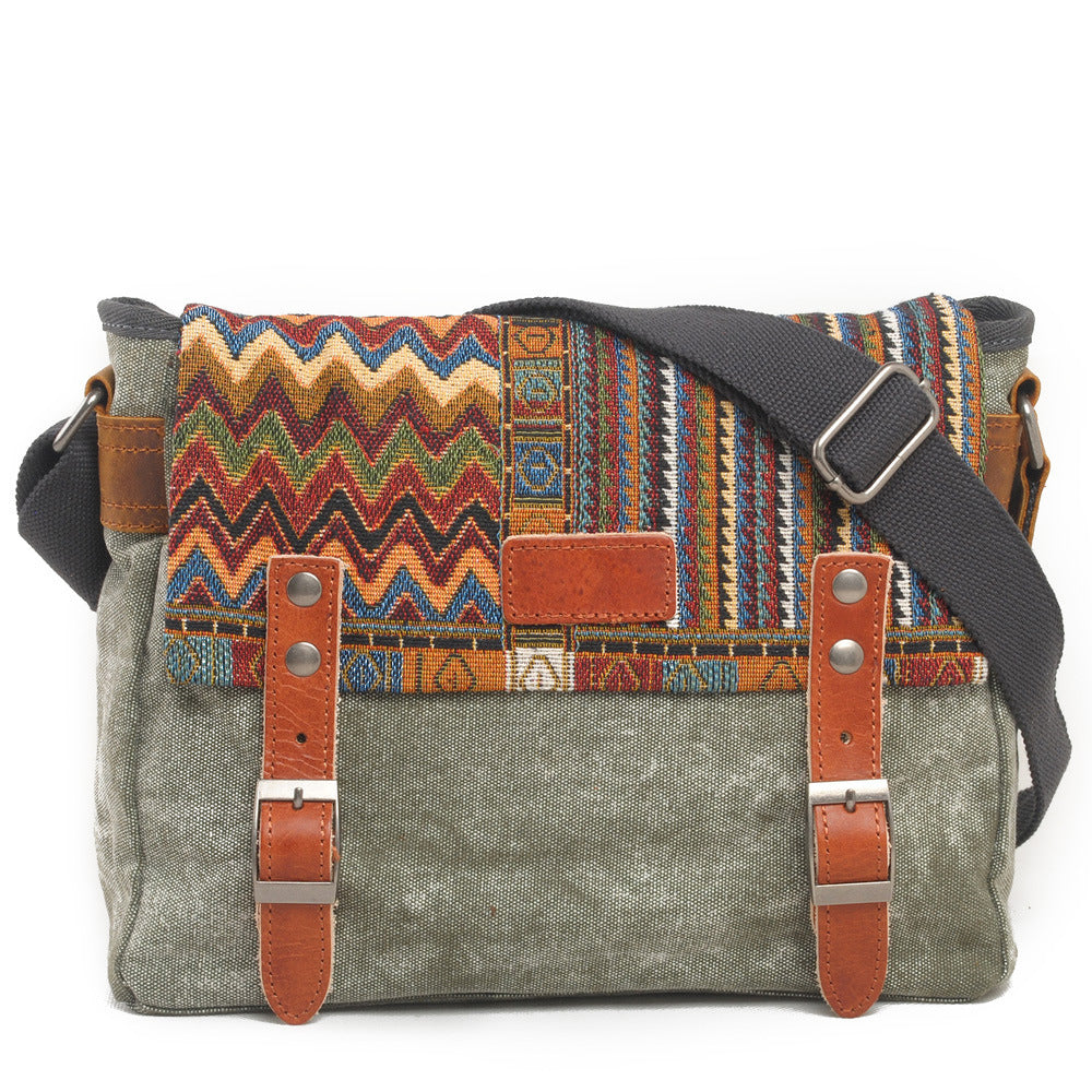 Vintage shoulder bag ethnic style - L&M LIFE PRODUCTS