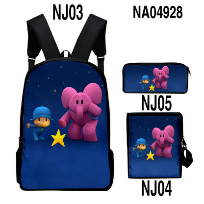 Digital Color Printing Bag Trendy Backpack Set - L&M LIFE PRODUCTS