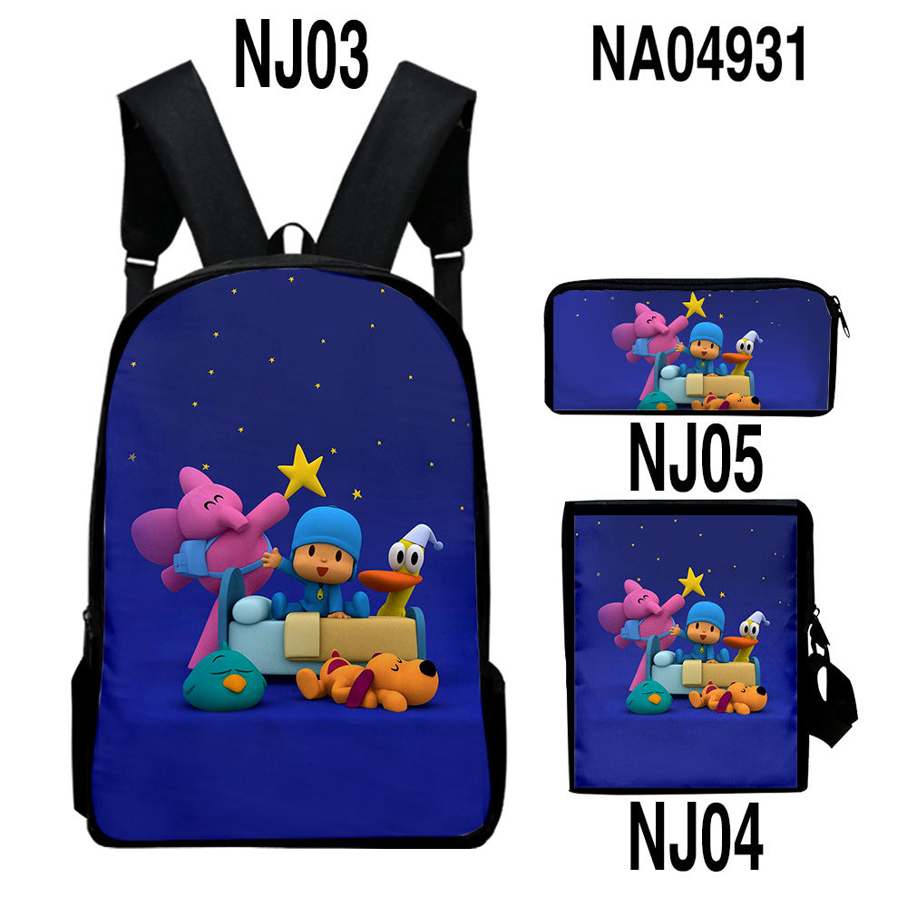 Digital Color Printing Bag Trendy Backpack Set - L&M LIFE PRODUCTS