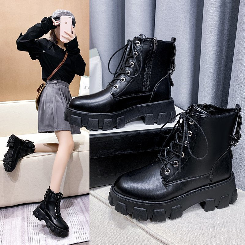 New Autumn And Winter Fashion Women's Shoes Handsome Locomotive Women's Boots - L&M LIFE PRODUCTS