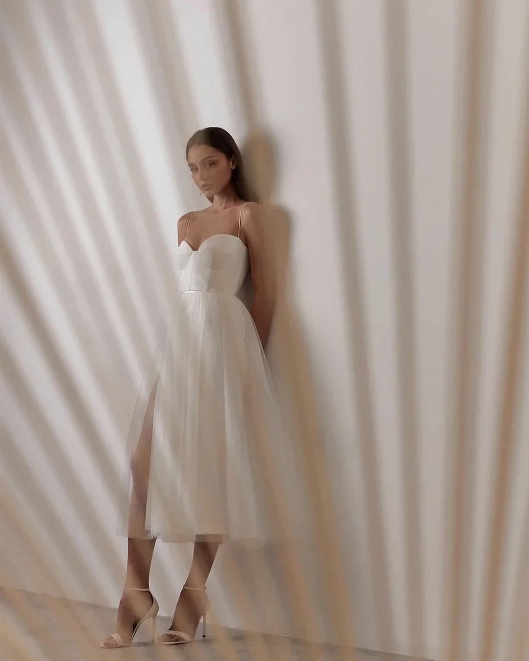 Pure Color Mesh French Retro Dress European And American Tube Top Suspender Skirt - L&M LIFE PRODUCTS