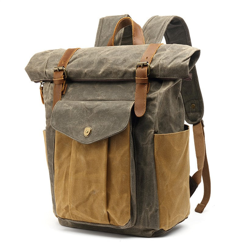 Retro Male Travel Backpack Travel Student Bag - L&M LIFE PRODUCTS