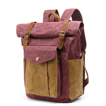 Retro Male Travel Backpack Travel Student Bag - L&M LIFE PRODUCTS