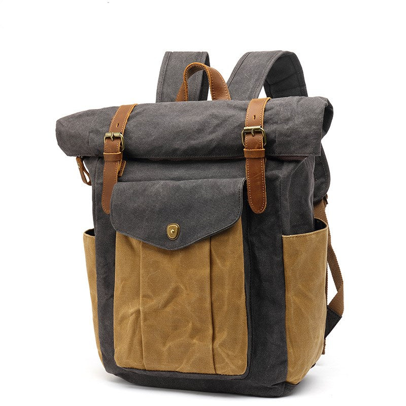 Retro Male Travel Backpack Travel Student Bag - L&M LIFE PRODUCTS