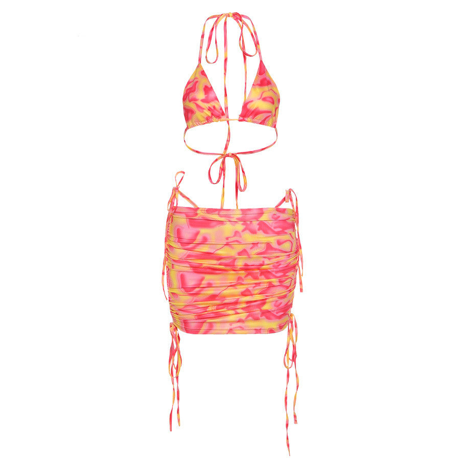 Summer New Women'S Sexy Inner Wear Vest Fashion Bag Hip Short Skirt Two-Piece Suit Women - L&M LIFE PRODUCTS