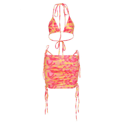Summer New Women'S Sexy Inner Wear Vest Fashion Bag Hip Short Skirt Two-Piece Suit Women - L&M LIFE PRODUCTS