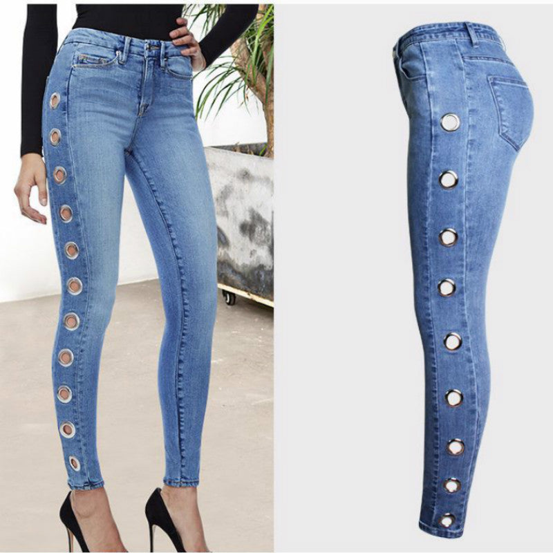 Fashion Tight Hoop Jeans For Women - L&M LIFE PRODUCTS