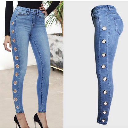 Fashion Tight Hoop Jeans For Women - L&M LIFE PRODUCTS