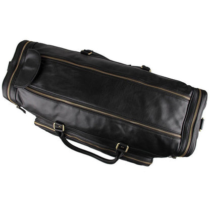 High-Capacity Leather Travel Bag In The First Layer Of Cowhide - L&M LIFE PRODUCTS