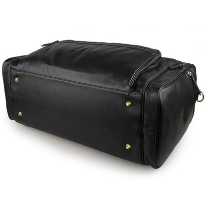 High-Capacity Leather Travel Bag In The First Layer Of Cowhide - L&M LIFE PRODUCTS