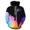 Starry Sky Smoke Ring Print Hoodie - L&M LIFE PRODUCTS