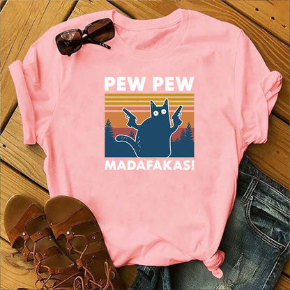 Short Sleeve Pew Maddakas T-Shirt European Size Top - L&M LIFE PRODUCTS