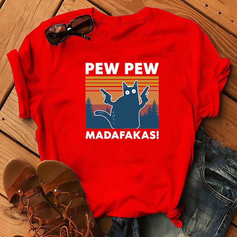Short Sleeve Pew Maddakas T-Shirt European Size Top - L&M LIFE PRODUCTS