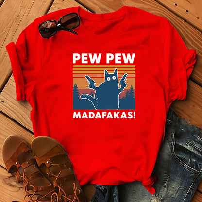 Short Sleeve Pew Maddakas T-Shirt European Size Top - L&M LIFE PRODUCTS