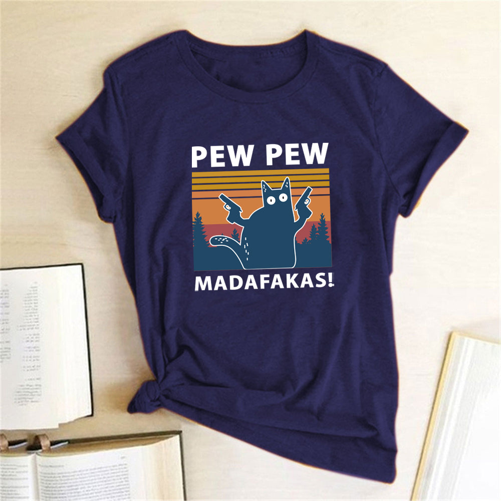 Short Sleeve Pew Maddakas T-Shirt European Size Top - L&M LIFE PRODUCTS