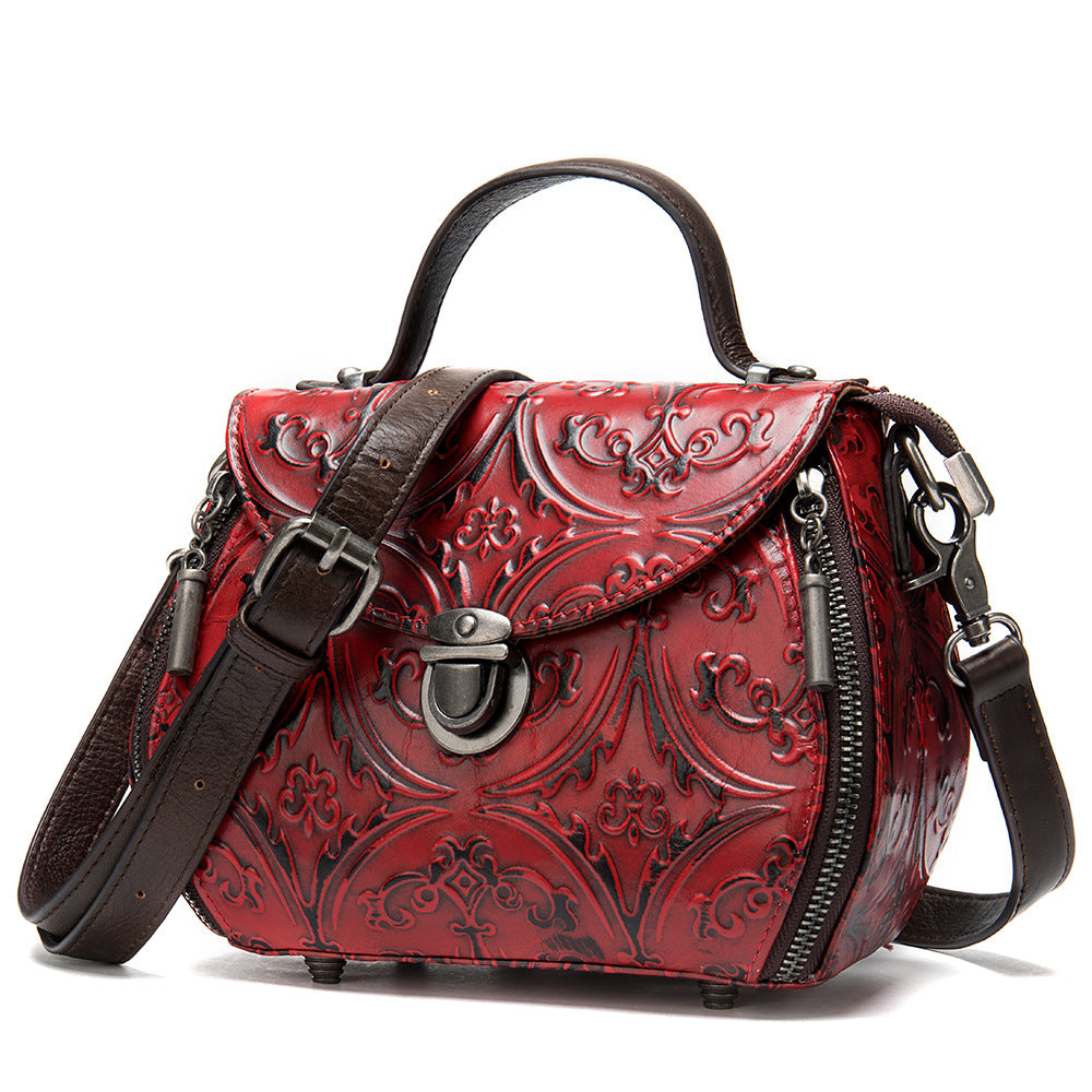 New Embossed Leather Ladies Shoulder Bag - L&M LIFE PRODUCTS