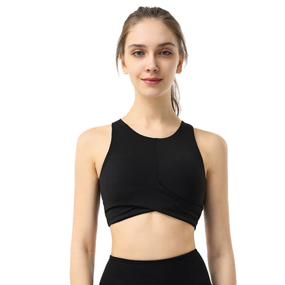 Sports Underwear Women Shockproof Running Gather Fitness Bra With Chest Pad And Beautiful Back Yoga Vest - L&M LIFE PRODUCTS