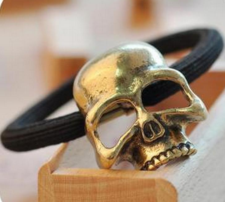 European and American accessories punk solid metal bone skull skull skull hair rings - L&M LIFE PRODUCTS