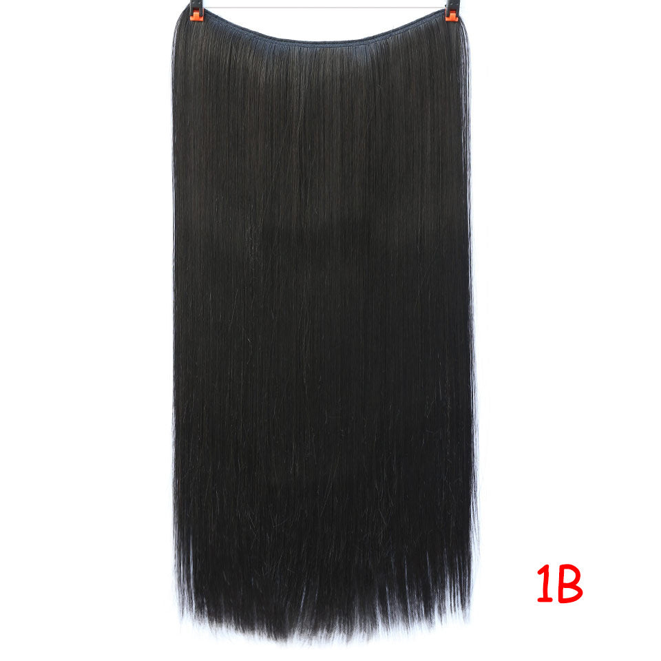 Straight And Curly Hair High Temperature Silk Fish Line Hair Extension Piece - L&M LIFE PRODUCTS