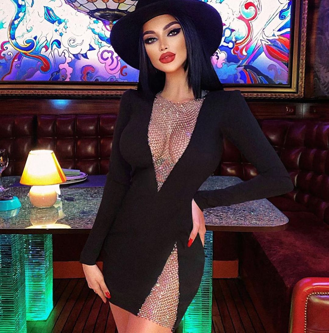 Sexy Net Diamond Ladies Party Long-sleeved Bandage Slim Dress - L&M LIFE PRODUCTS