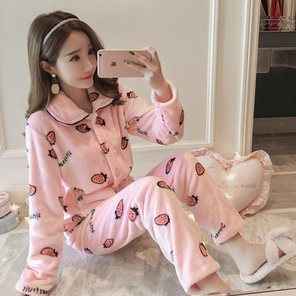 Coral Fleece Pajama Set - L&M LIFE PRODUCTS