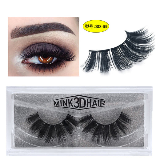 SD exaggerated mink eyelashes 3D stereo 25 dense false eyelashes - L&M LIFE PRODUCTS