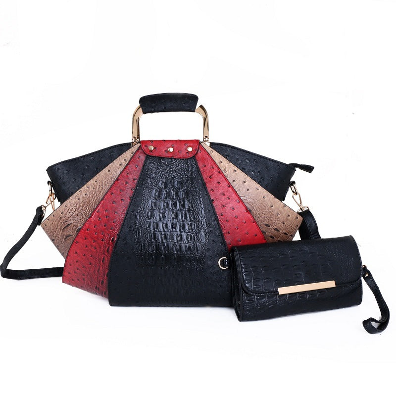 Fashion  Pattern Stitching  Single Shoulder Diagonal Bag - L&M LIFE PRODUCTS